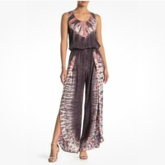 Young Fabulous & Broke Pants - Young Fabulous & Broke Payson Tie Dye Printed Jumpsuit Size Medium